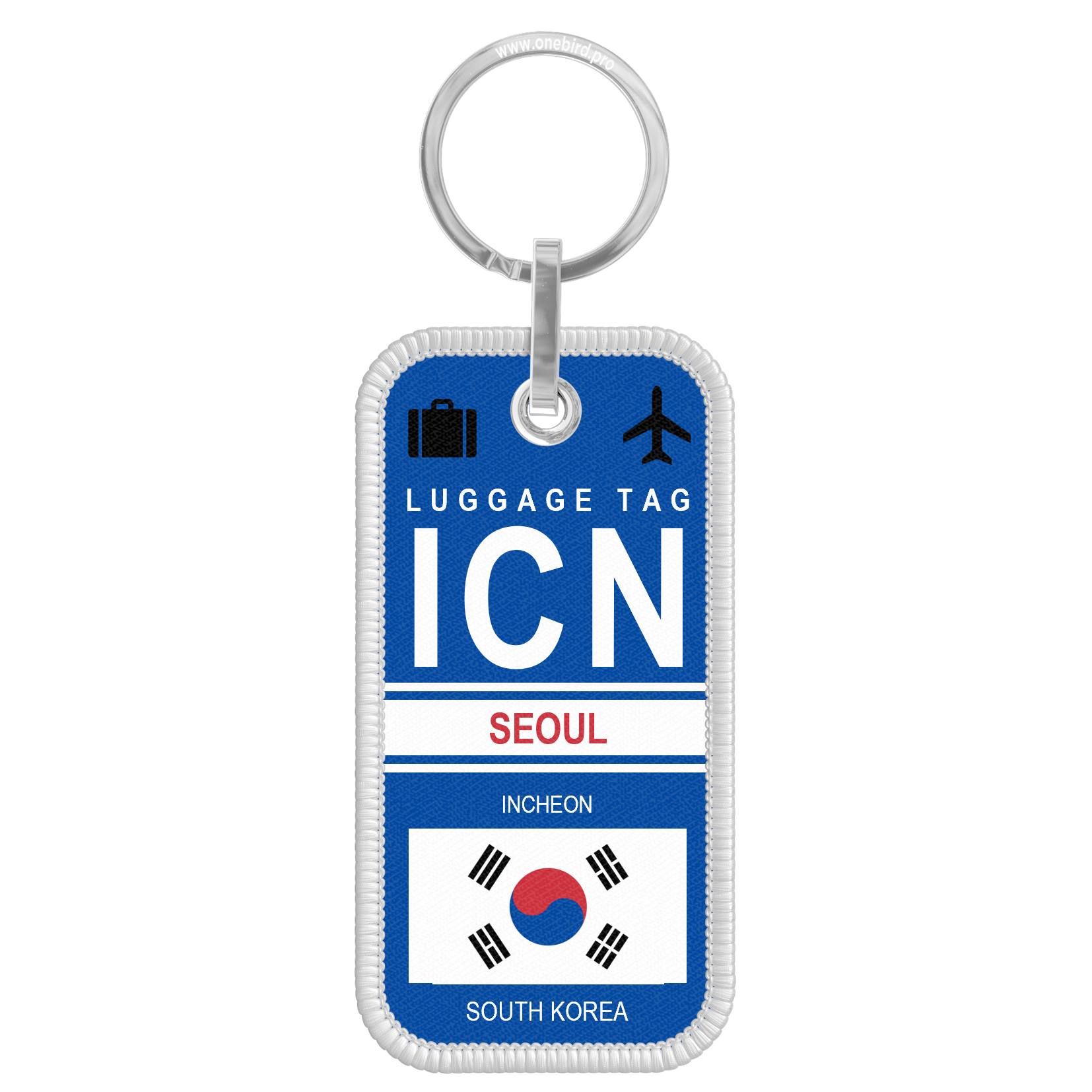 Flame key ring - Airport code IATA - ICN - Seoul