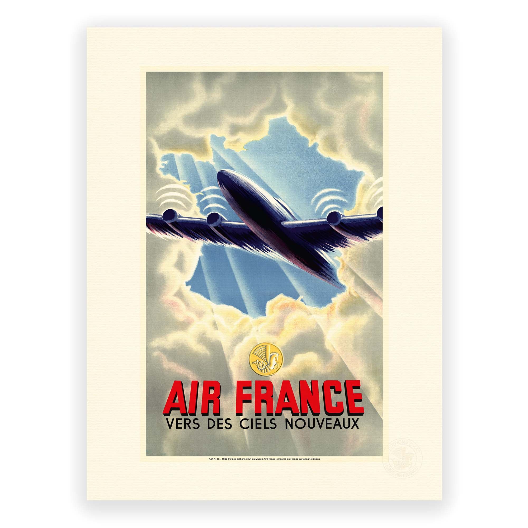 Affiche Air France - Vers des ciels nouveaux