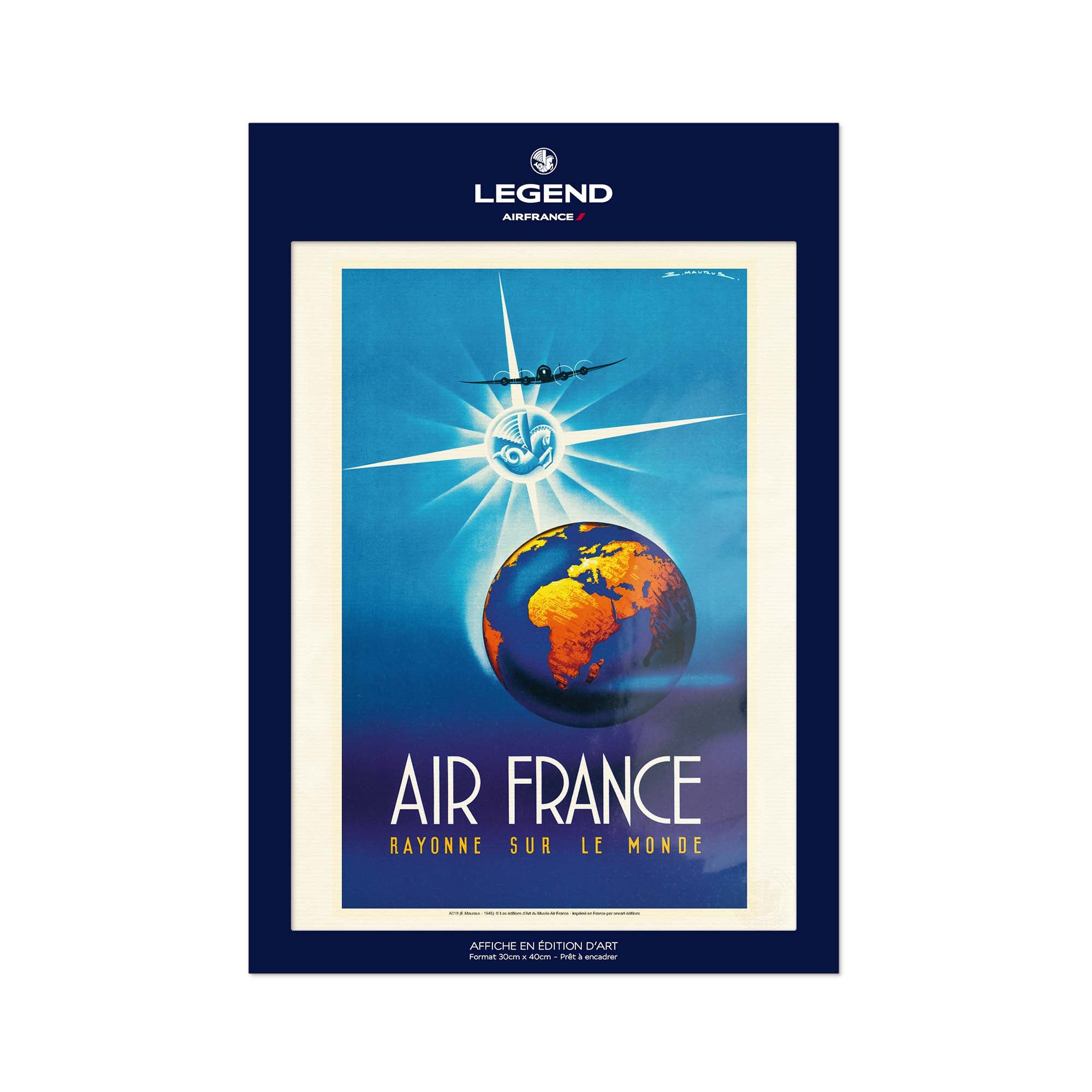 Air France poster - Air France shines on the world