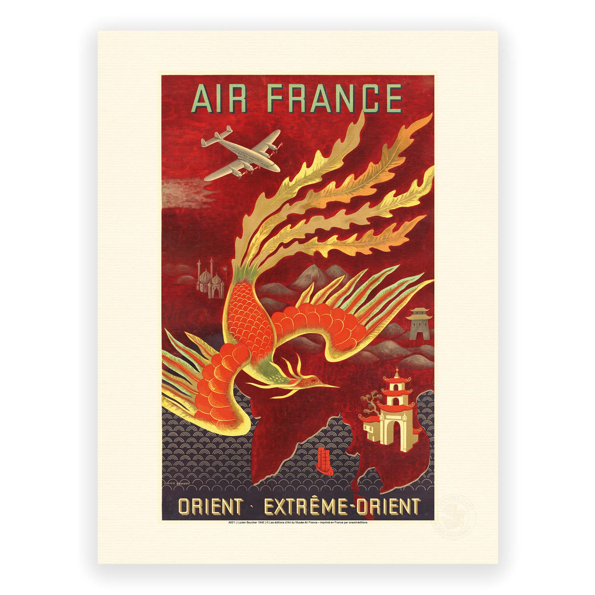 Affiche Air France - Orient Extrême Orient