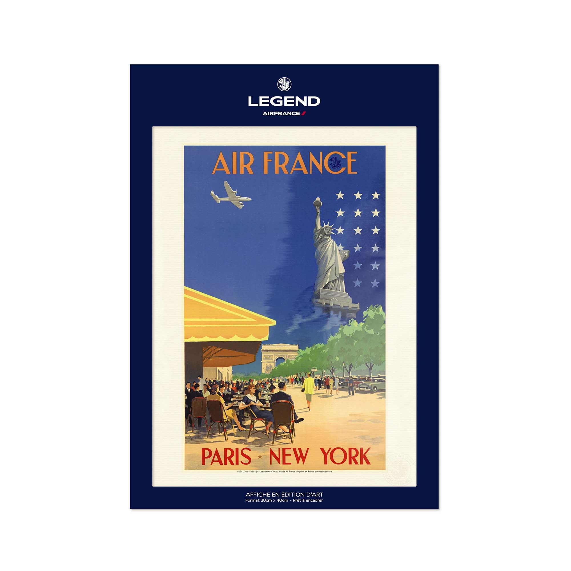 Affiche Air France - Paris New - York