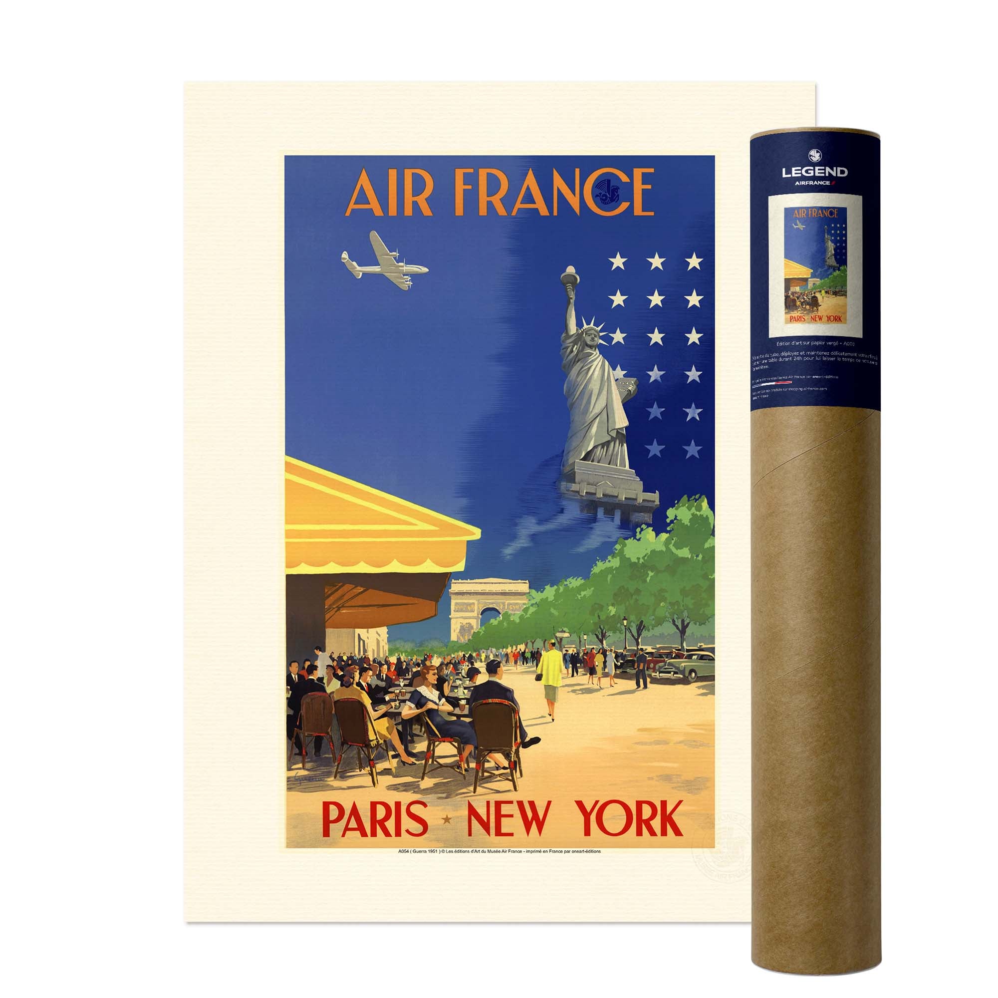 Affiche Air France - Paris New - York