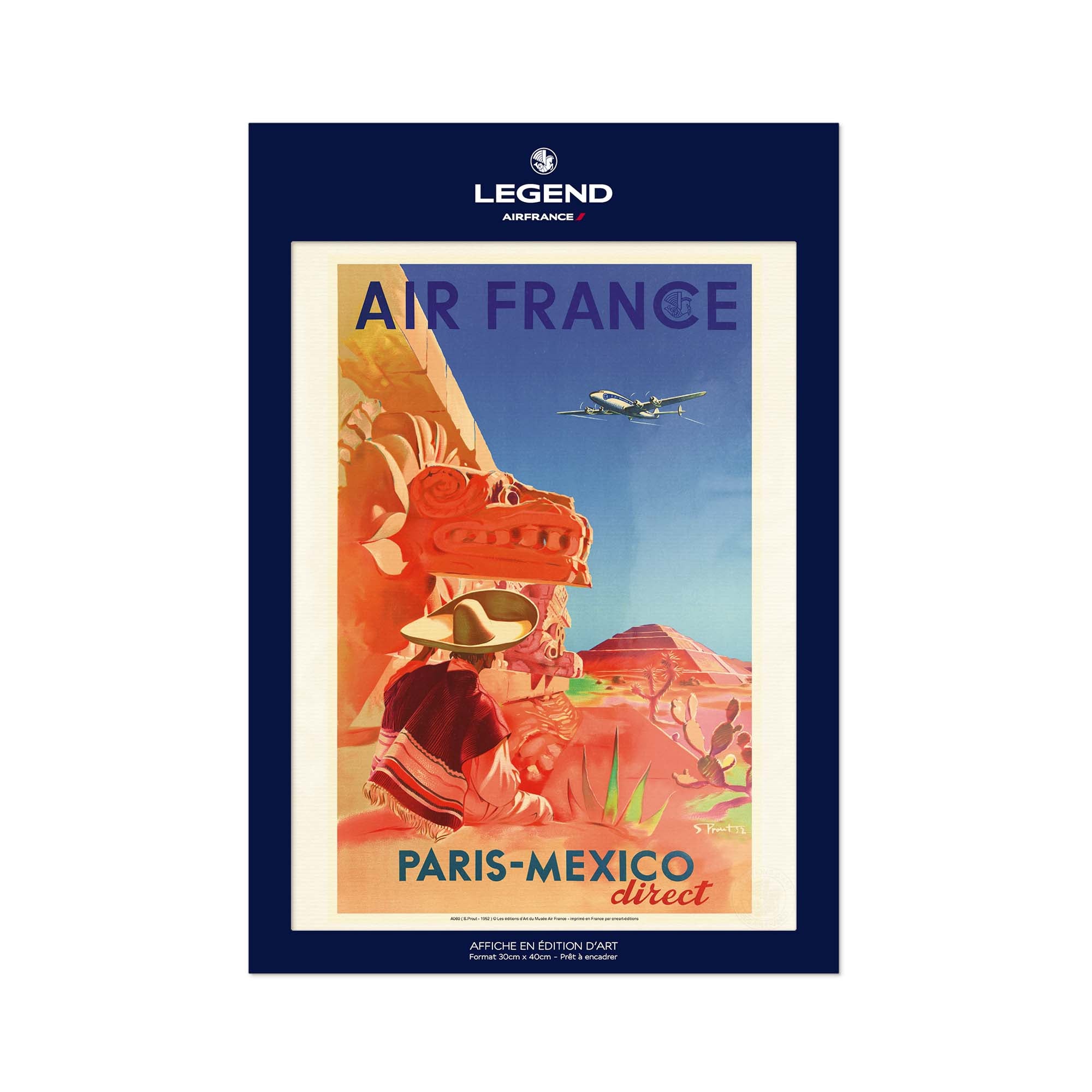 Air France poster - Paris Mexico direct