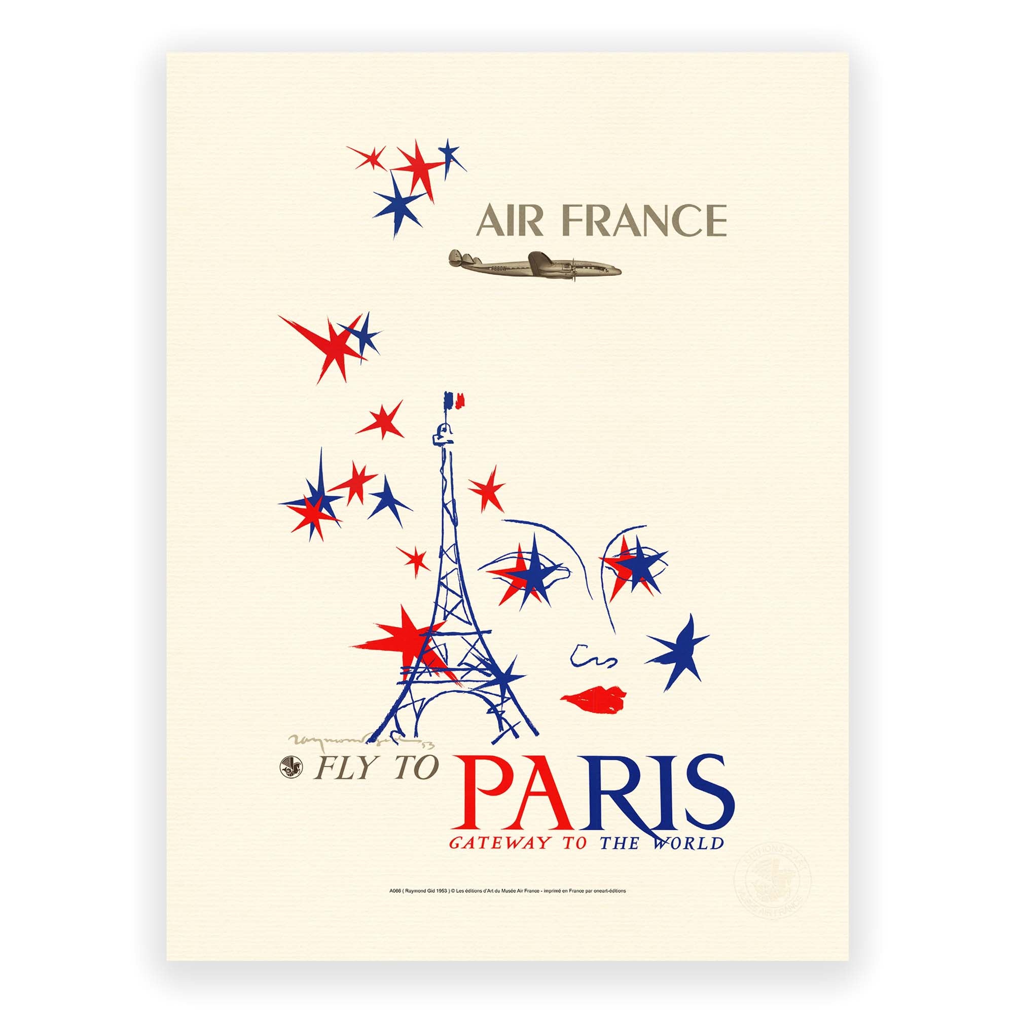 Air France poster - Paris, Gateway to the world