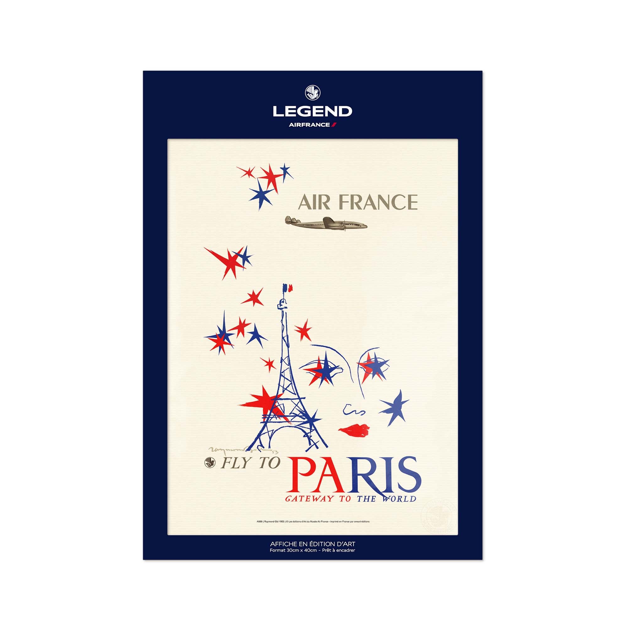 Air France poster - Paris, Gateway to the world