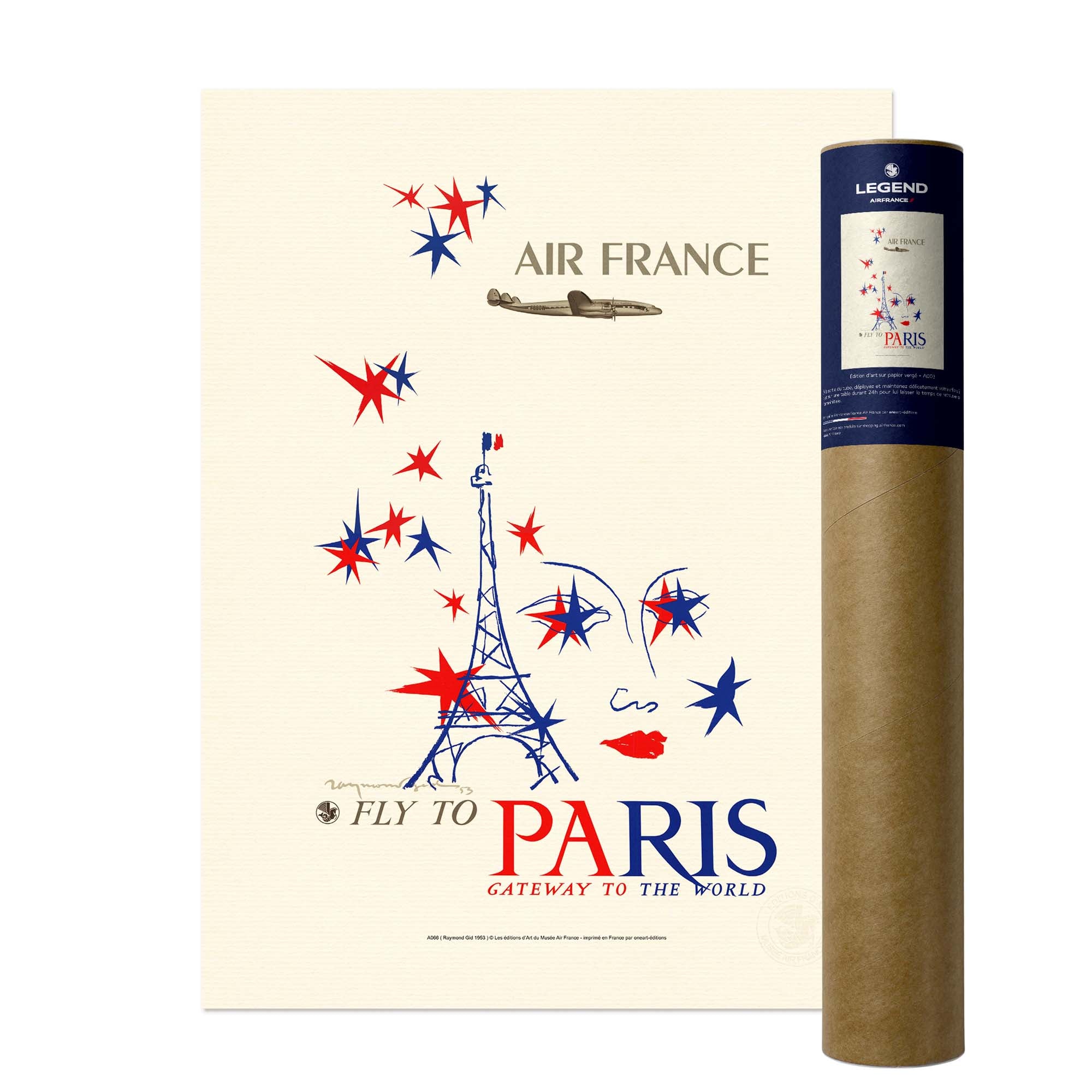 Air France poster - Paris, Gateway to the world