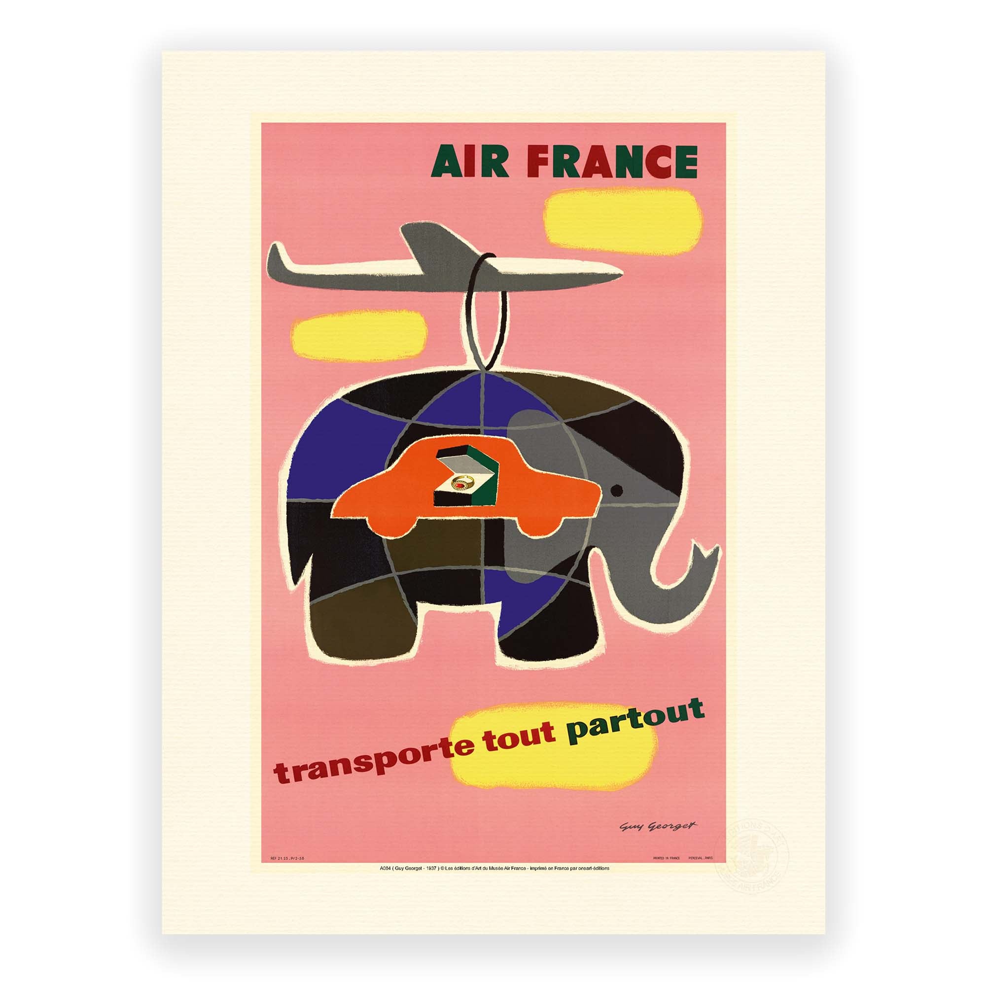 Affiche Air France - Transporte tout, partout