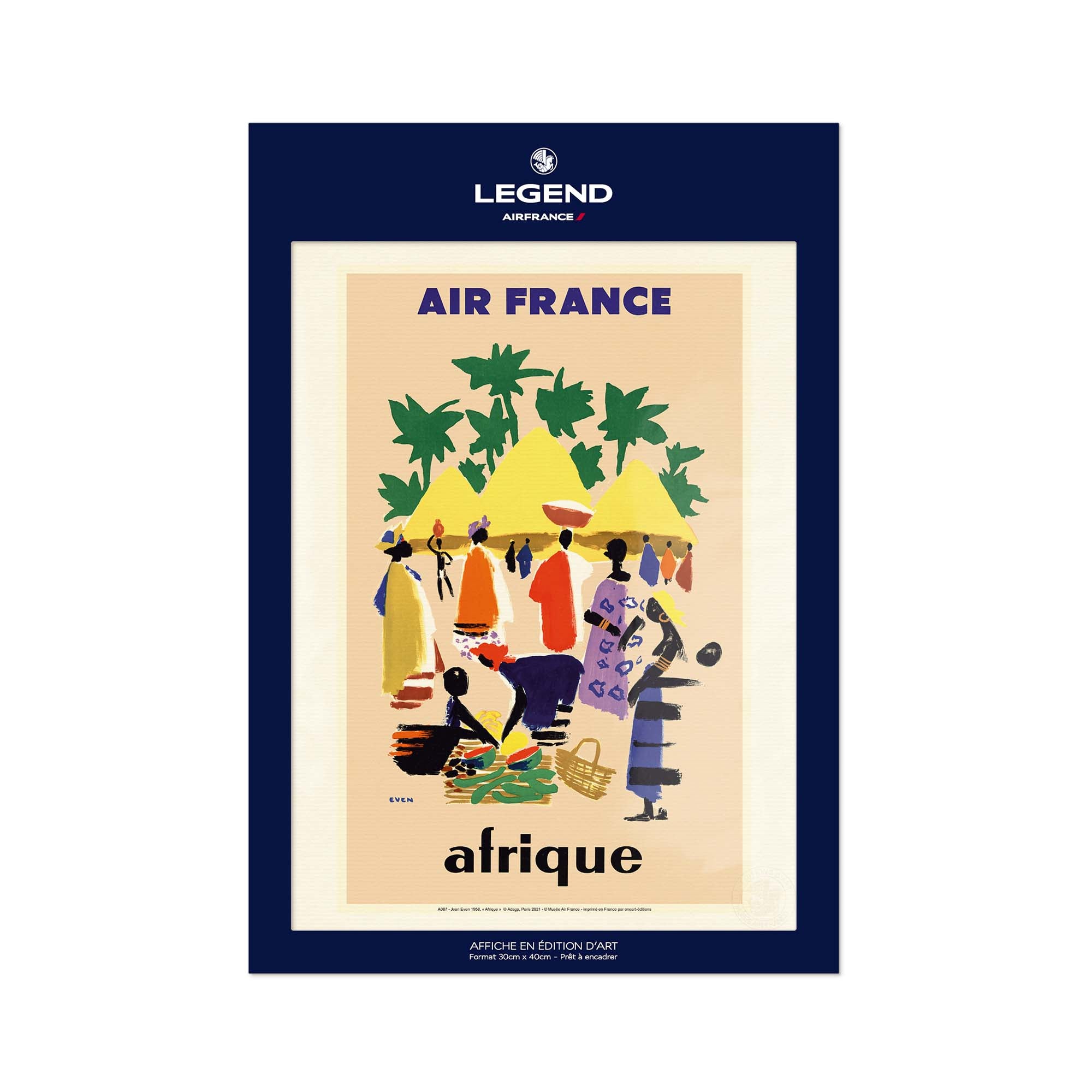 Air France poster - Africa - Cases Village