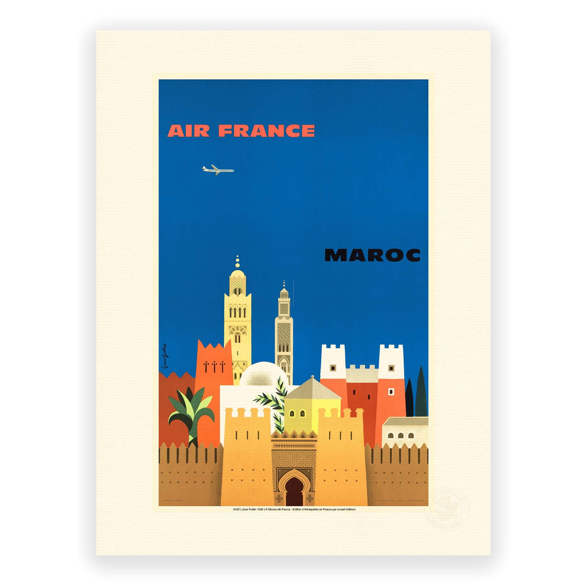 Affiche Air France - Maroc