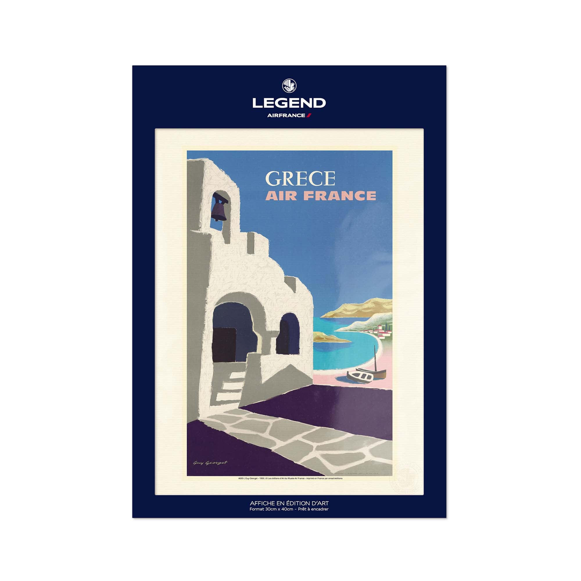 Affiche Air France - Grèce