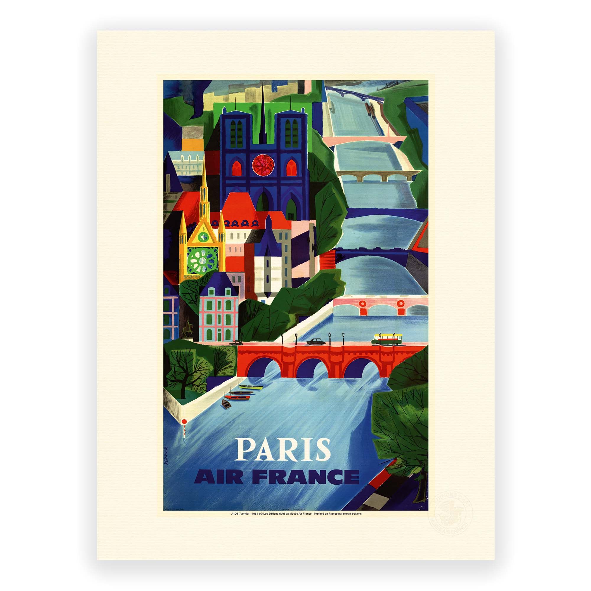 Air France poster - Paris