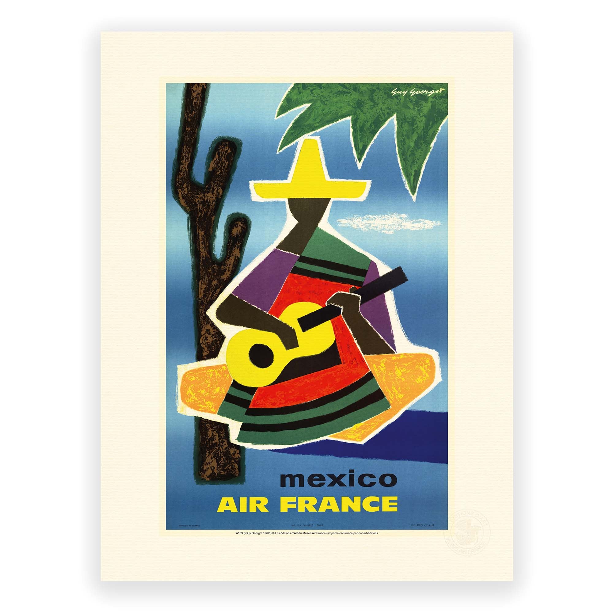 Affiche Air France - Mexique