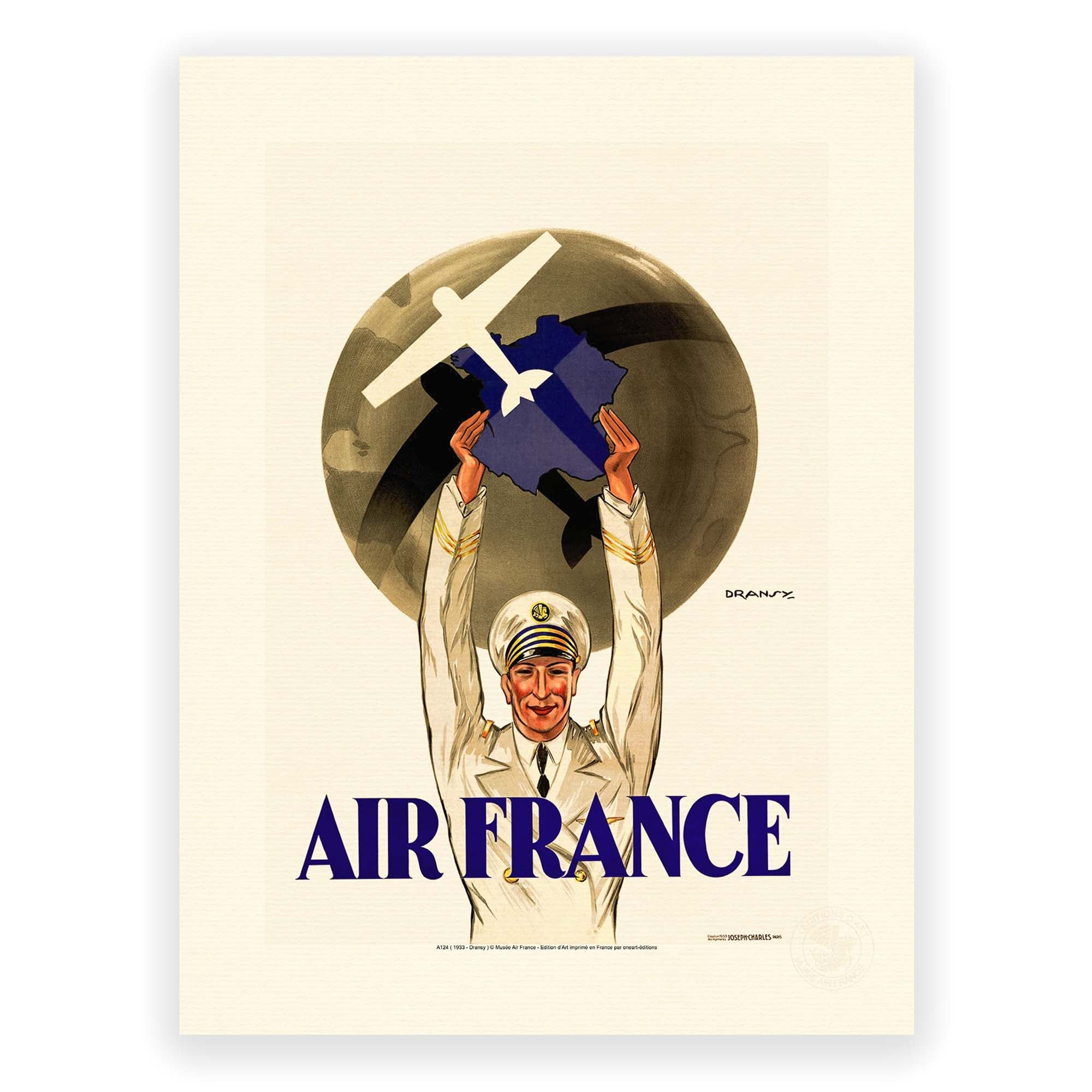 Affiche Air France - Première Affiche de la compagnie