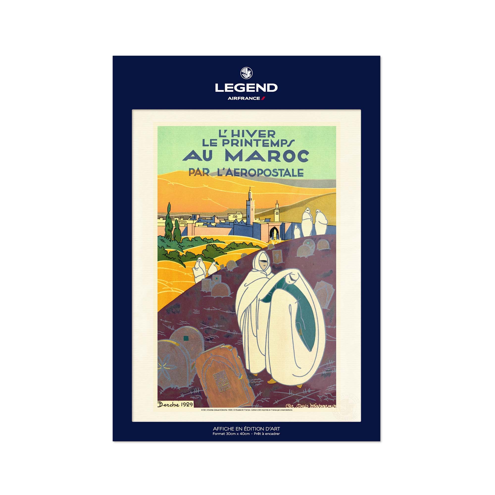 Air France poster - Winter and spring in Morocco