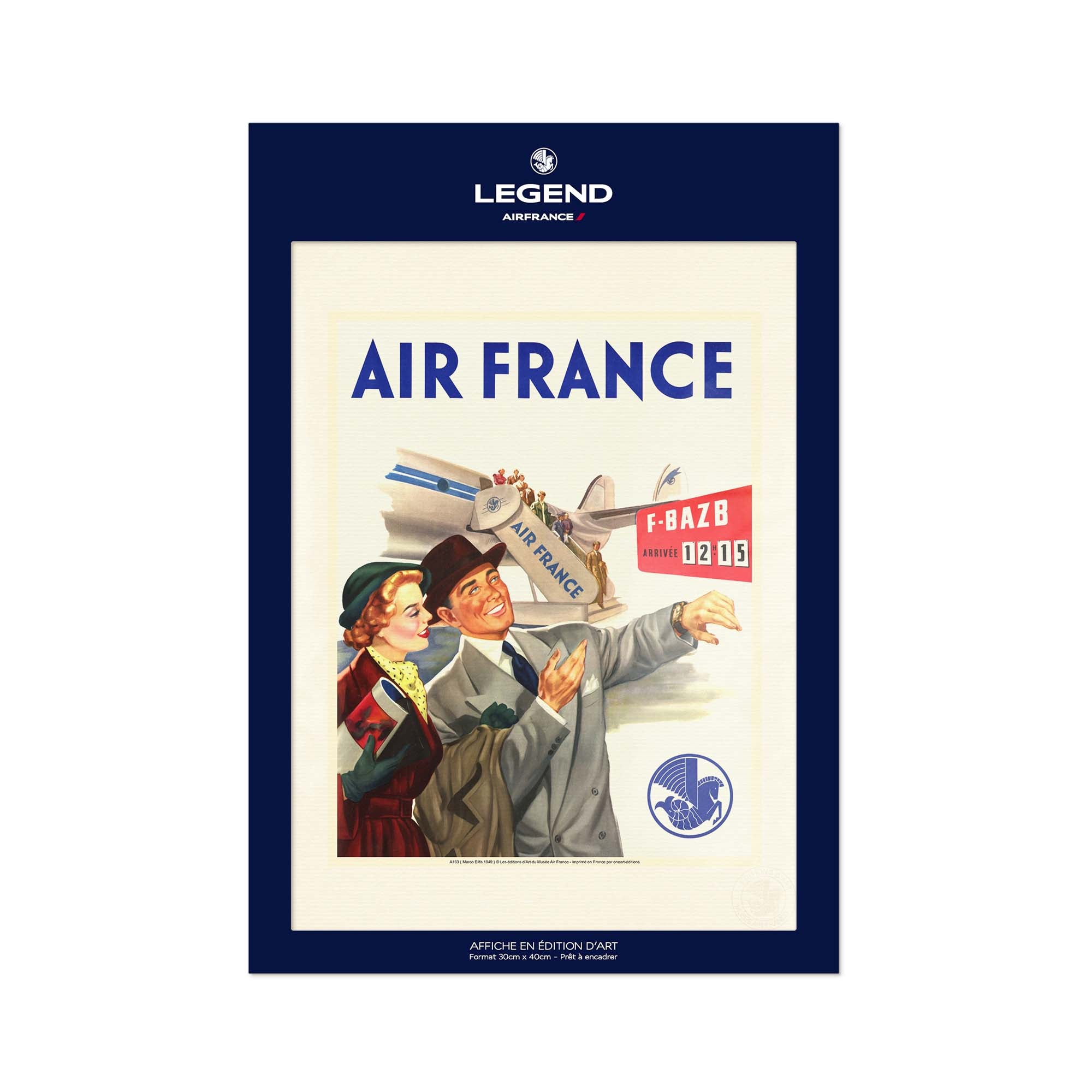 Affiche Air France - Pannonceau Horaire