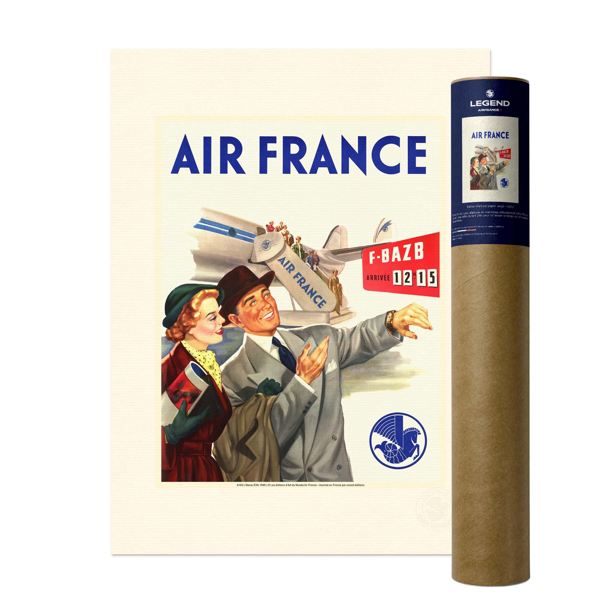 Affiche Air France - Pannonceau Horaire