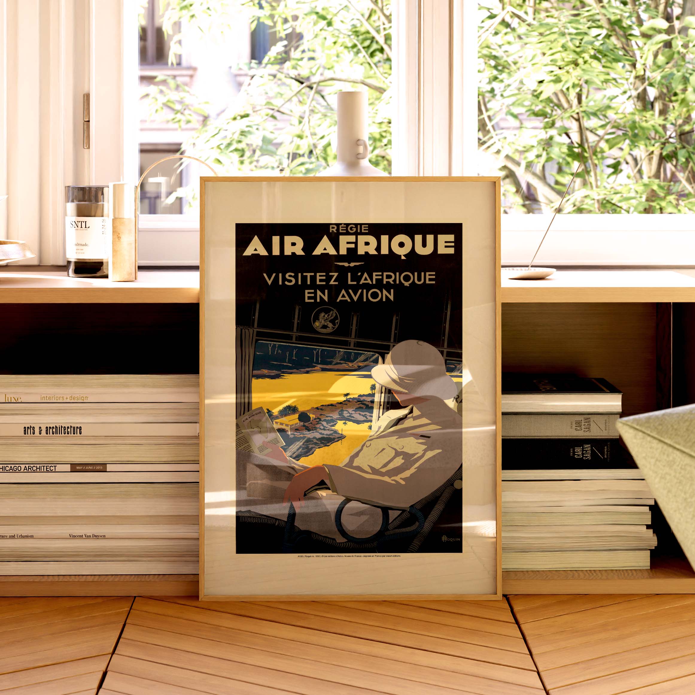 Affiche Air France - Visitez l‘Afrique en Avion