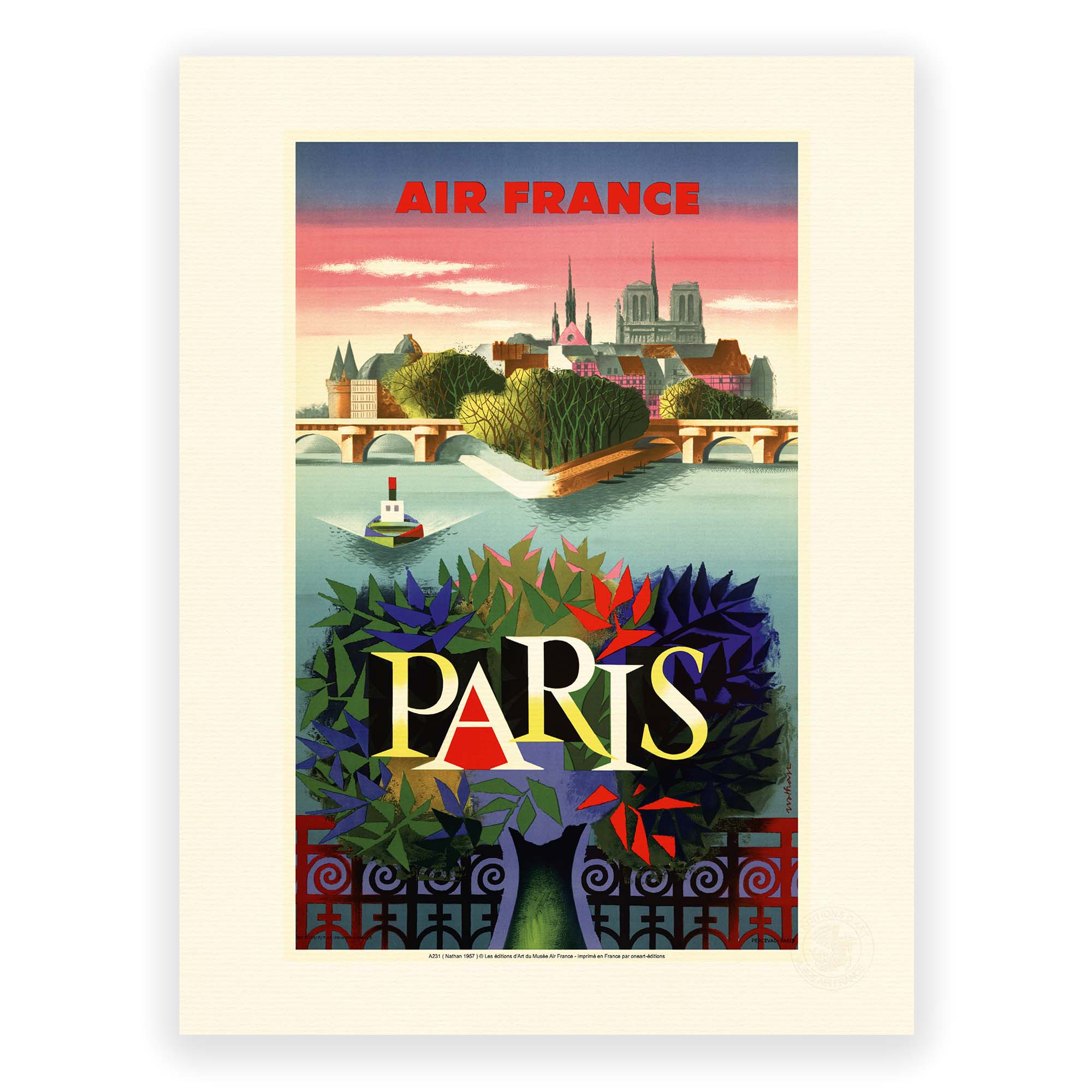 Air France poster - Paris