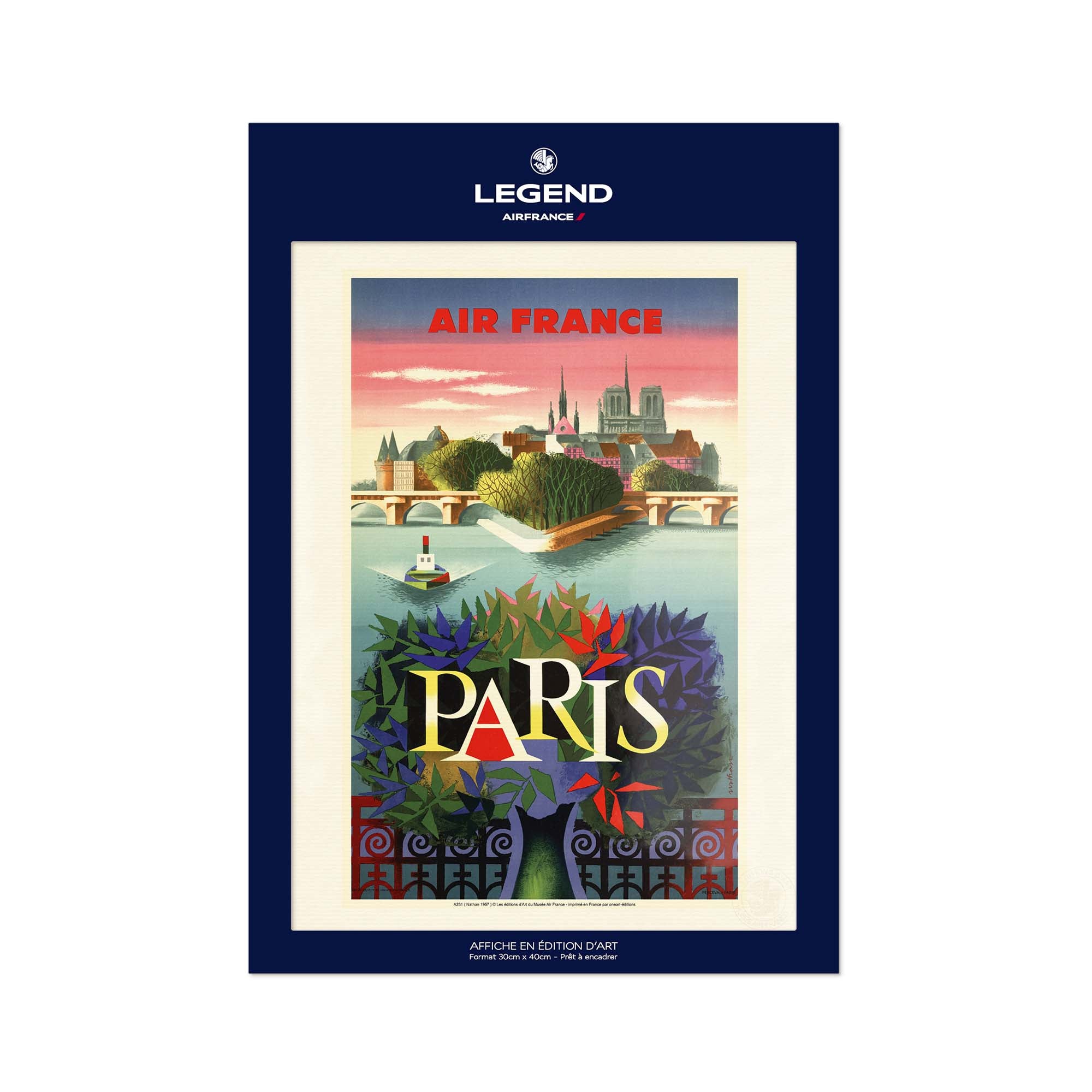 Air France poster - Paris