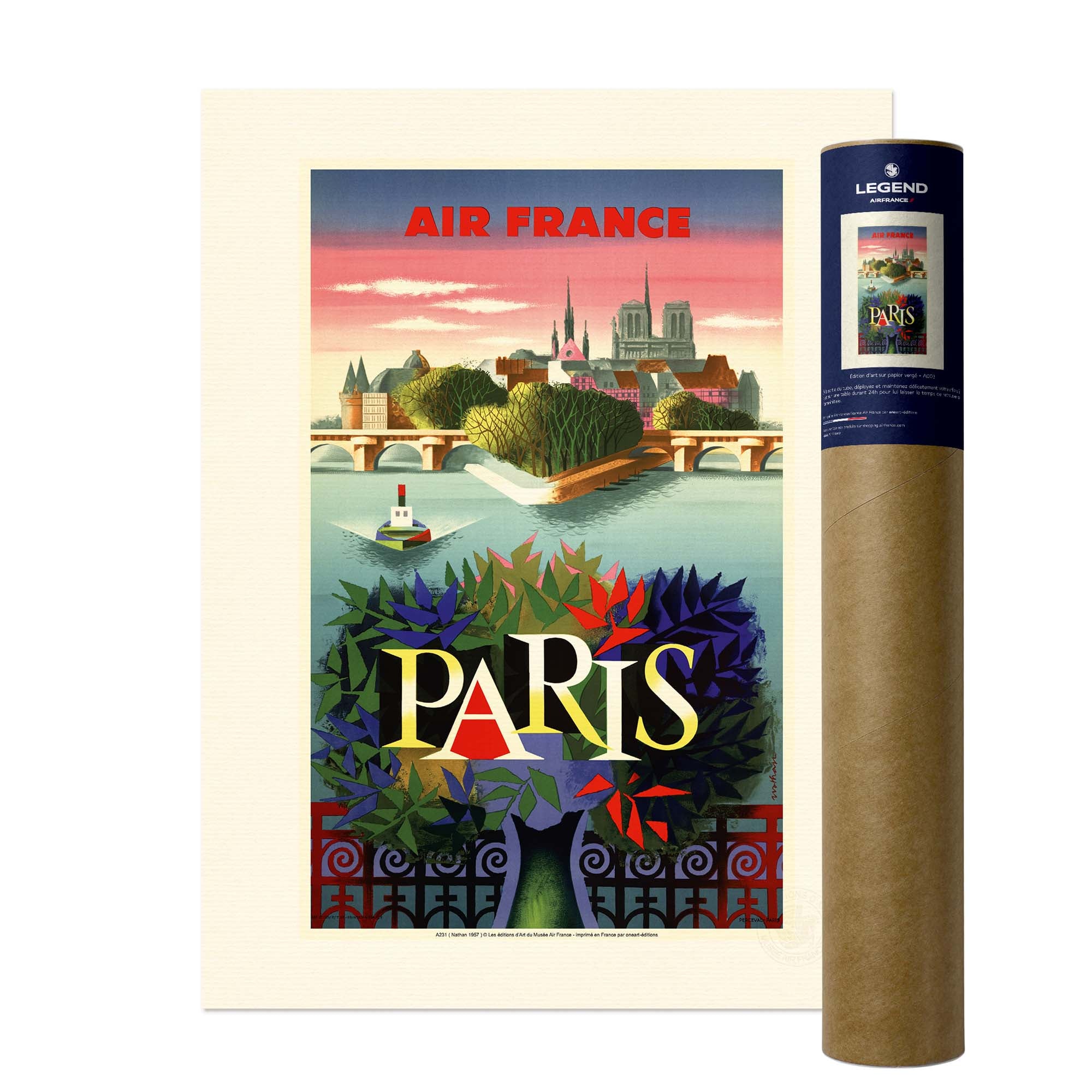 Air France poster - Paris