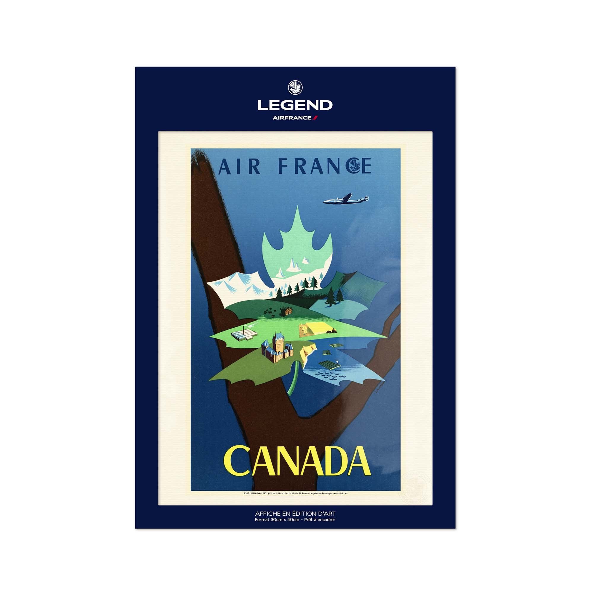 Affiche Air France - Canada