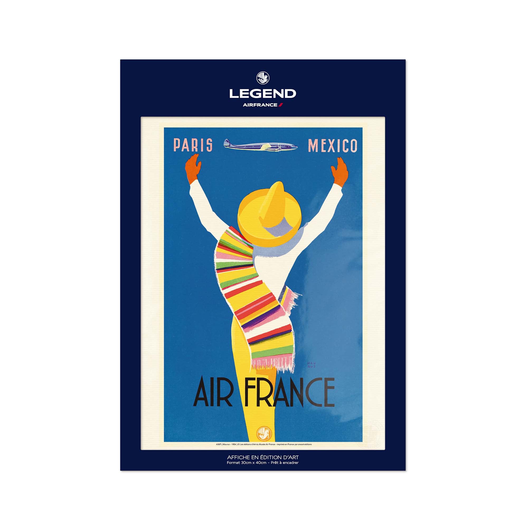 Air France Poster - Paris Mexico