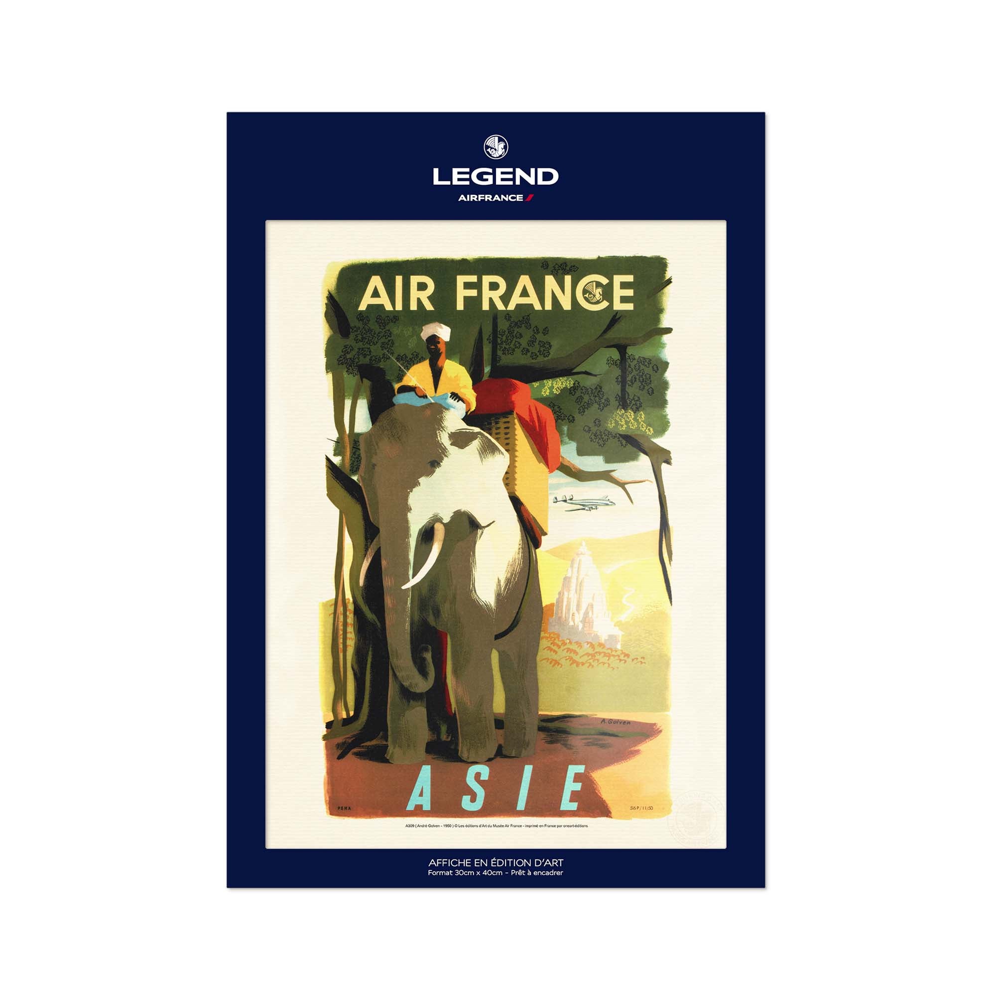 Affiche Air France - Asie