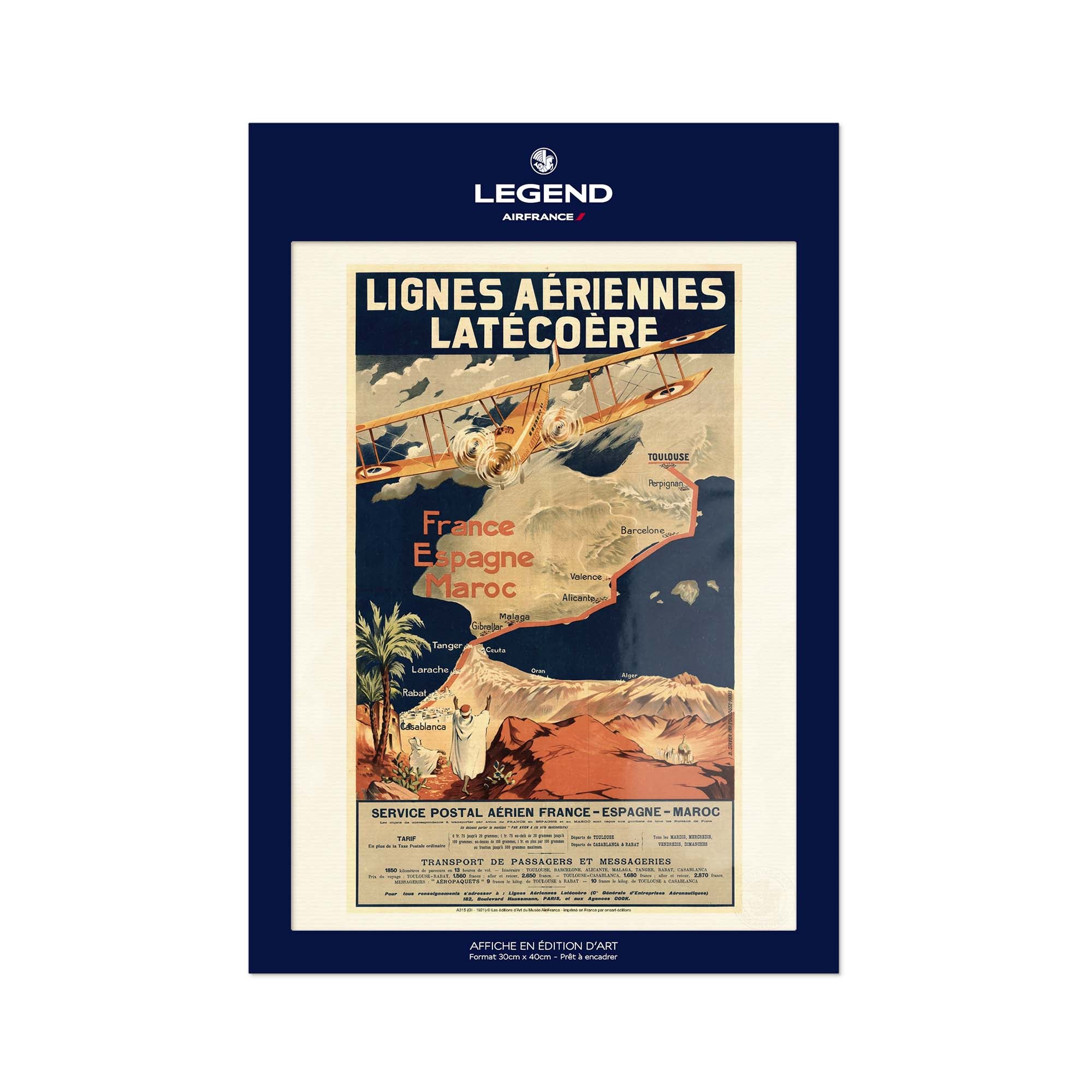 Air France Poster - LATECOERE Poster 1921