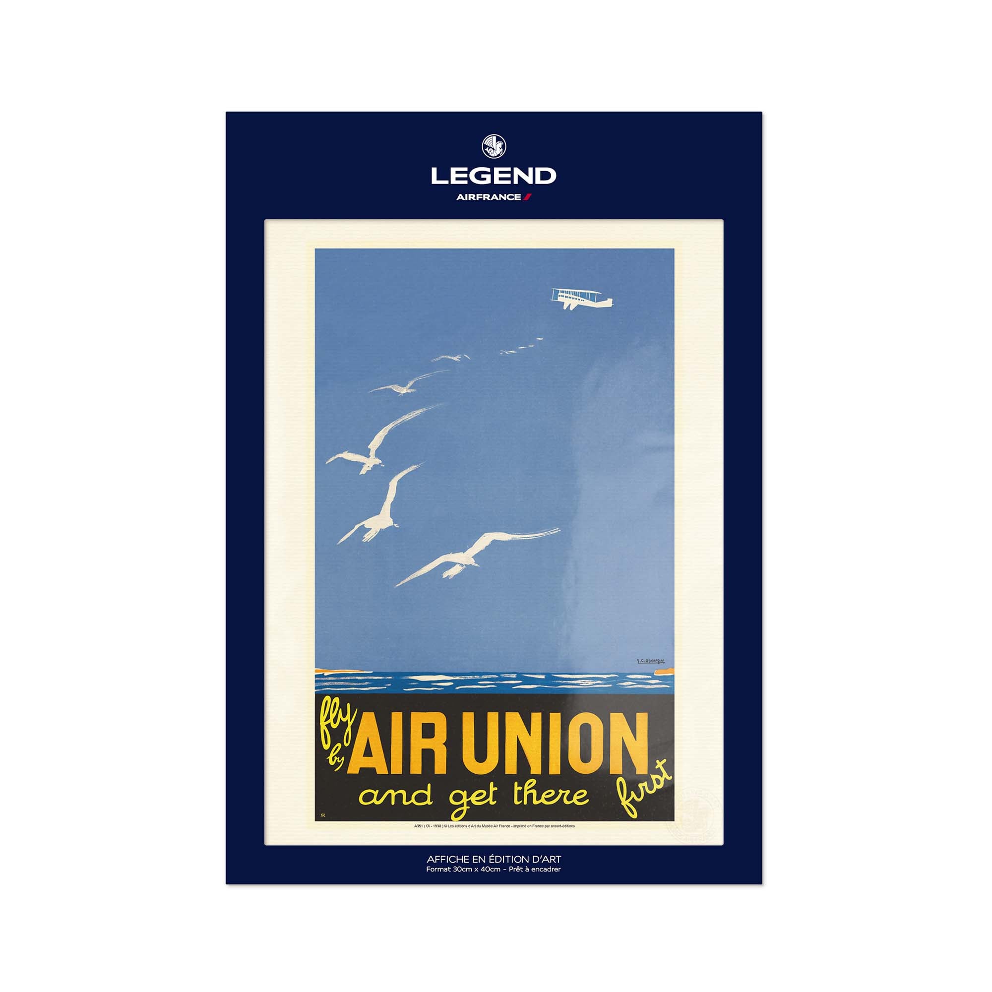 Air France poster - Fly by Air Union and get there first