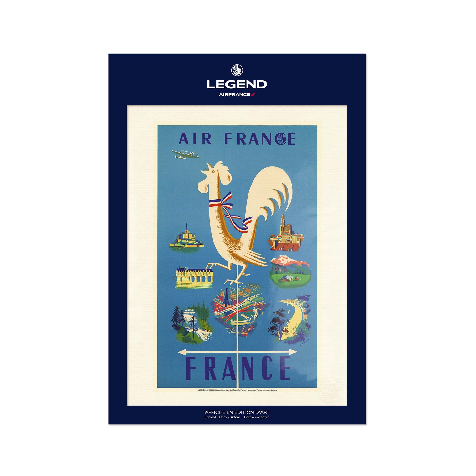 Air France Poster - France (Rooster)