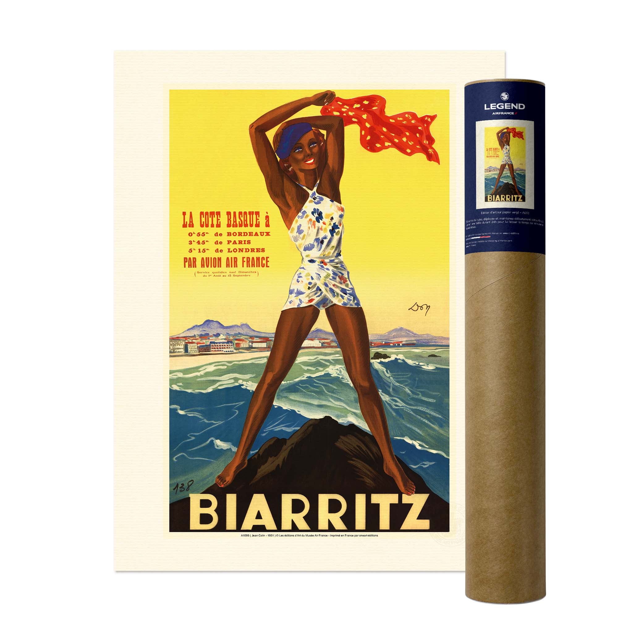 Affiche Air France - Biarritz