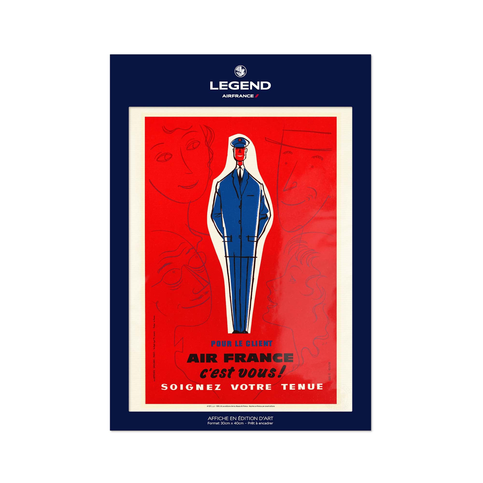 Air France poster - Take care of your outfit